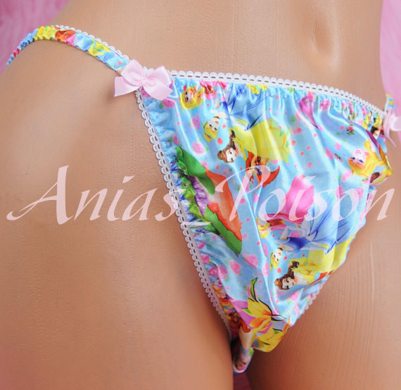 Ania's Poison MANties S - XXL Princess Prints Super Rare 100% polyester string bikini sissy mens underwear panties