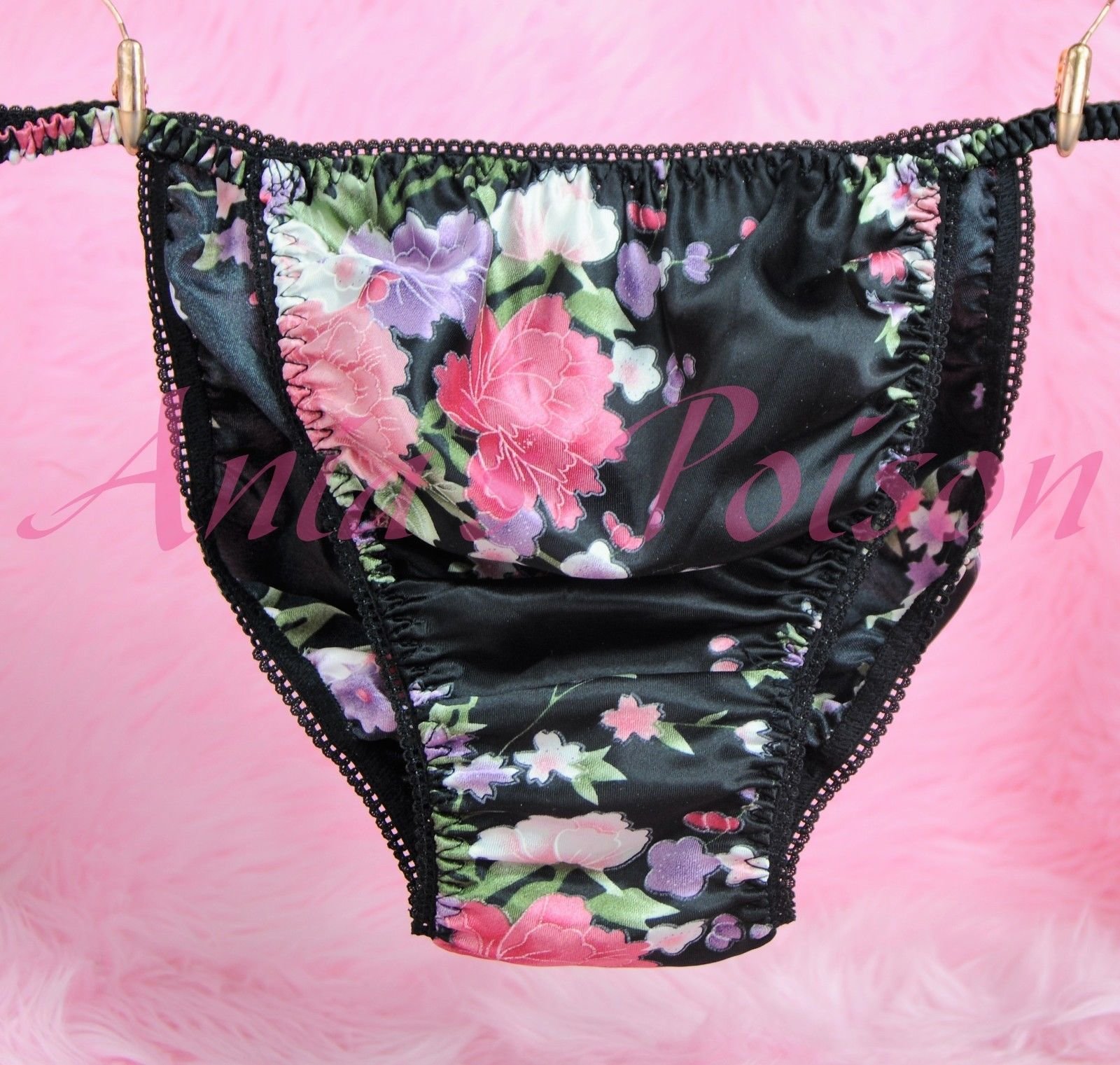 Ania's Poison MANties S - XXL Floral Asian Prints Super Rare 100% polyester string bikini sissy mens underwear panties