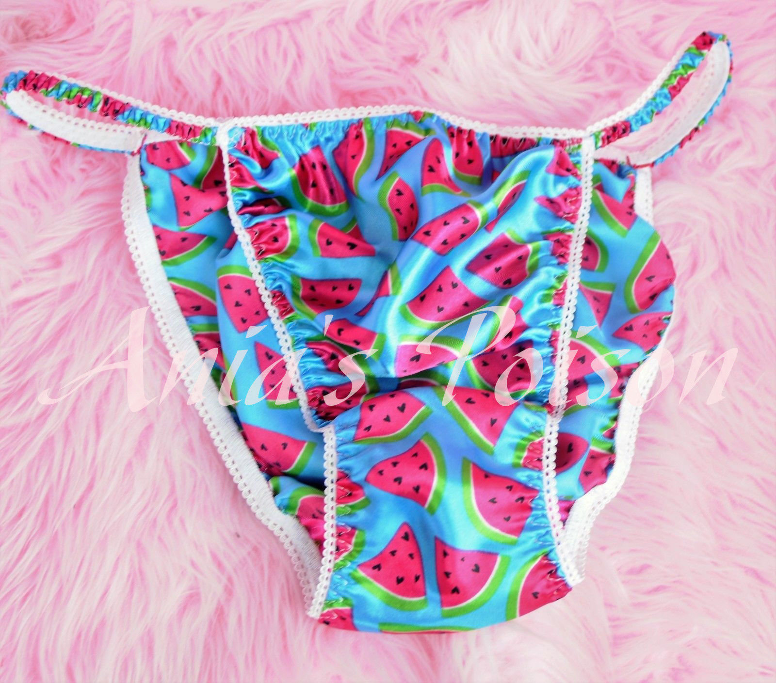 Ania's Poison MANties S - XXL Watermelon Novelty Prints Super Rare 100% polyester string bikini sissy mens underwear panties 00150