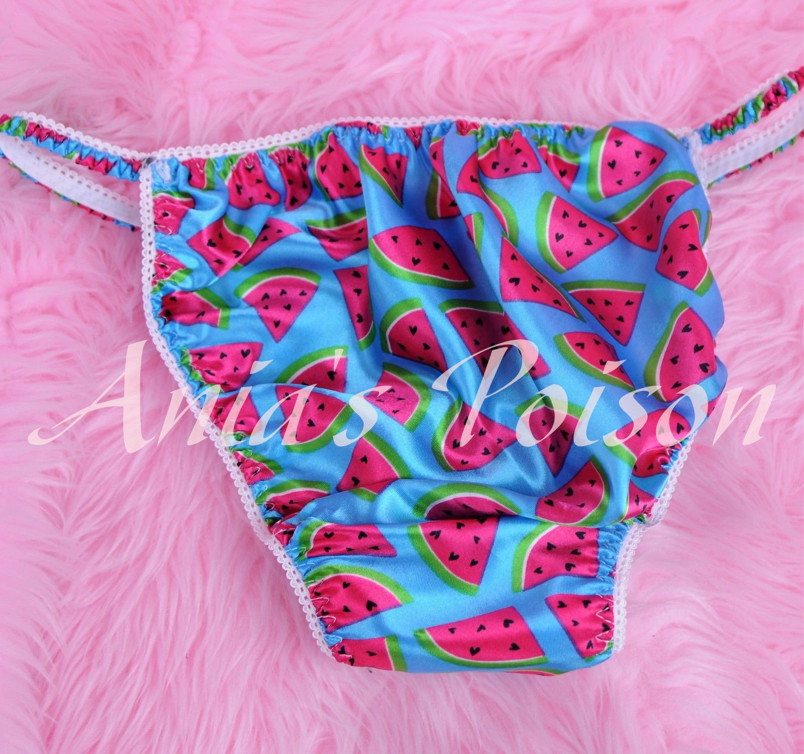 Ania's Poison MANties S - XXL Watermelon Novelty Prints Super Rare 100% polyester string bikini sissy mens underwear panties