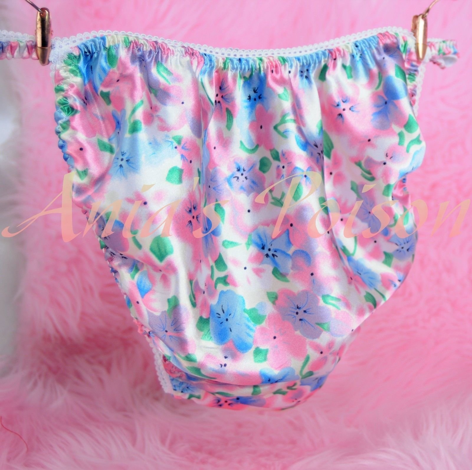 Ania's Poison MANties S - XXL Floral pastel Spring Prints Rare 100% polyester string bikini sissy mens underwear panties
