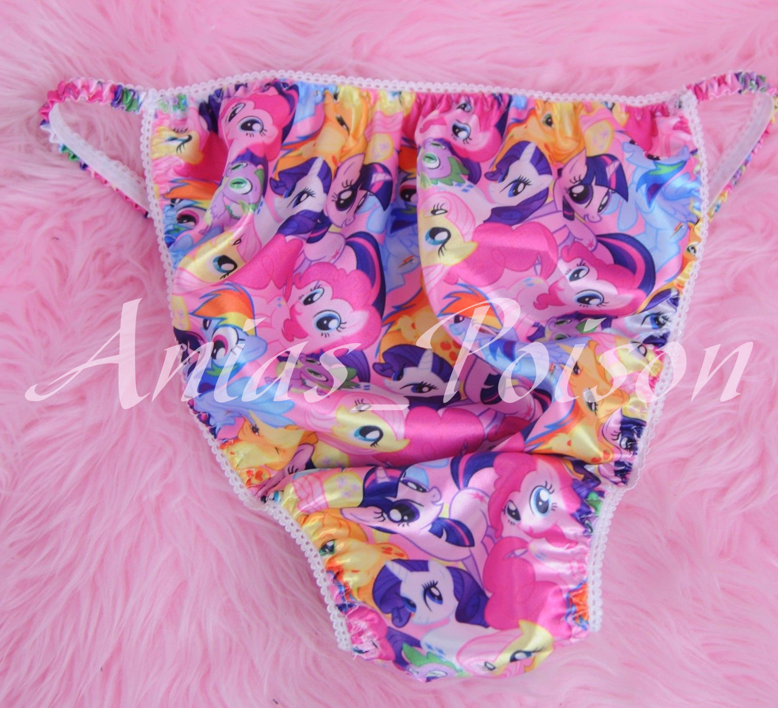 Ania's Poison MANties S - XXL Ultra Rare Little Ponies 100% polyester string bikini sissy mens underwear panties