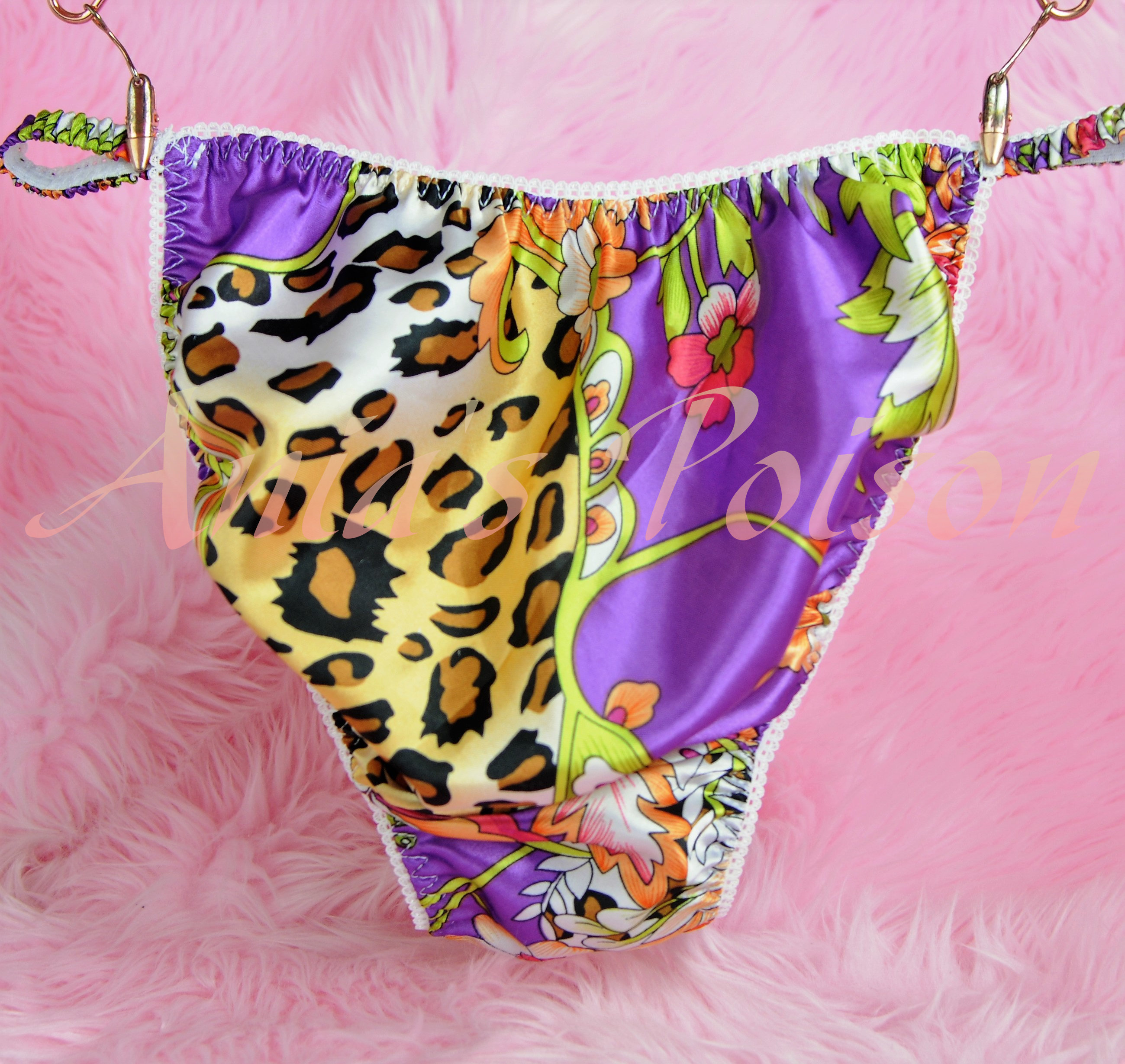 Ania's Poison MANties S - XXL Floral Leopard Animal Prints Super Rare 100% polyester string bikini sissy mens underwear panties