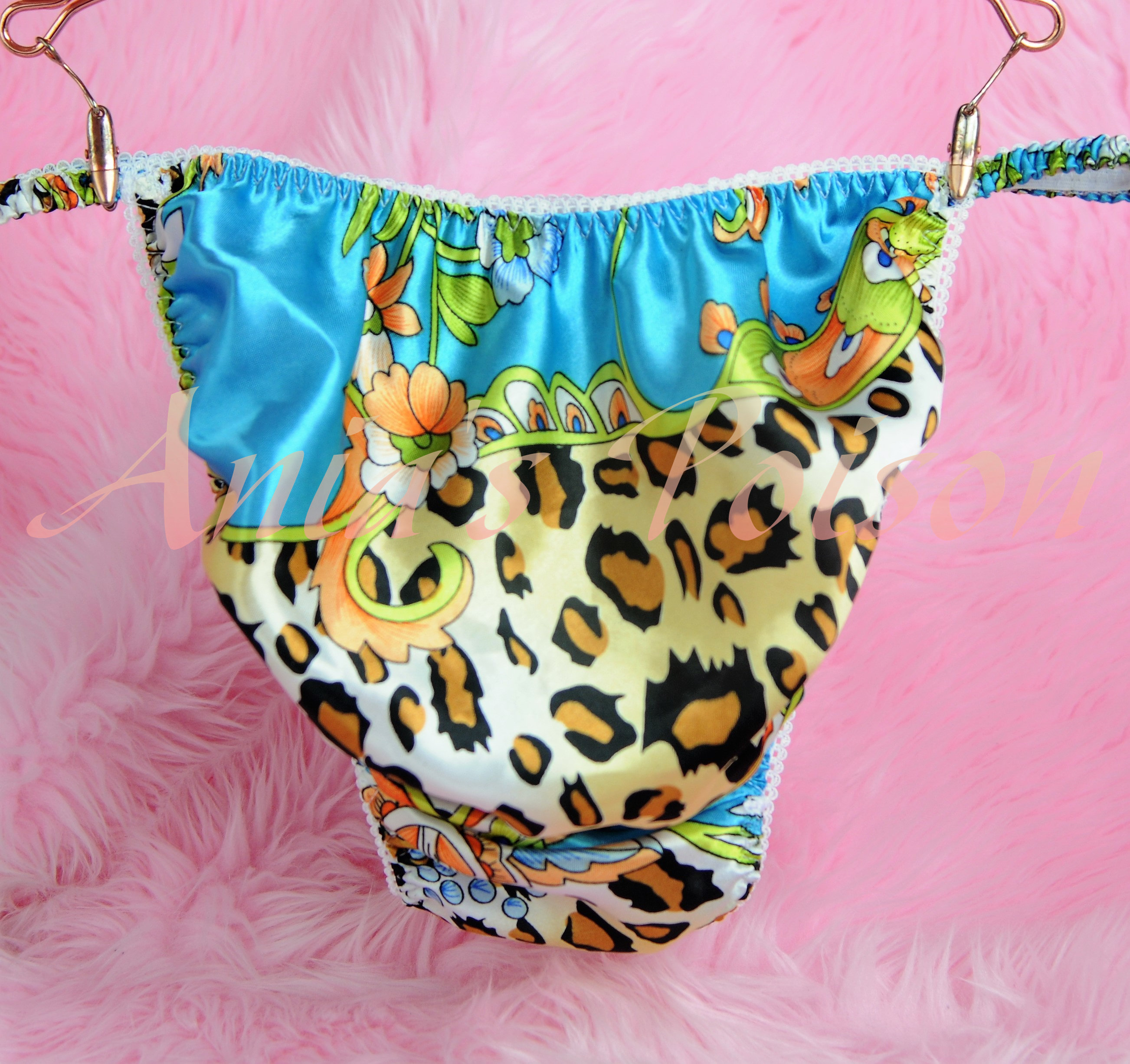 Ania's Poison MANties S - XXL Floral Leopard Animal Prints Super Rare 100% polyester string bikini sissy mens underwear panties