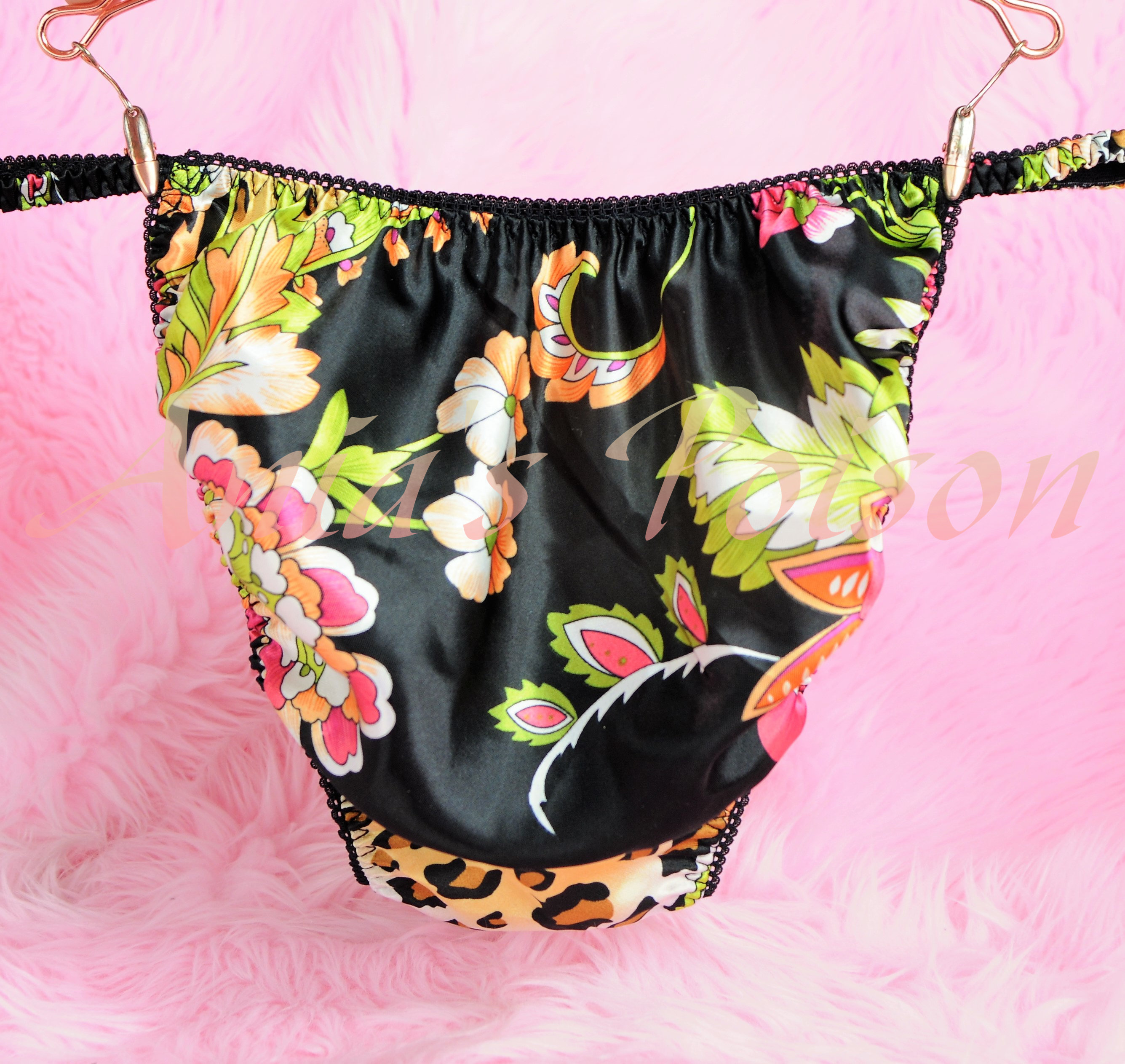 Ania's Poison MANties S - XXL Floral Leopard Animal Prints Super Rare 100% polyester string bikini sissy mens underwear panties