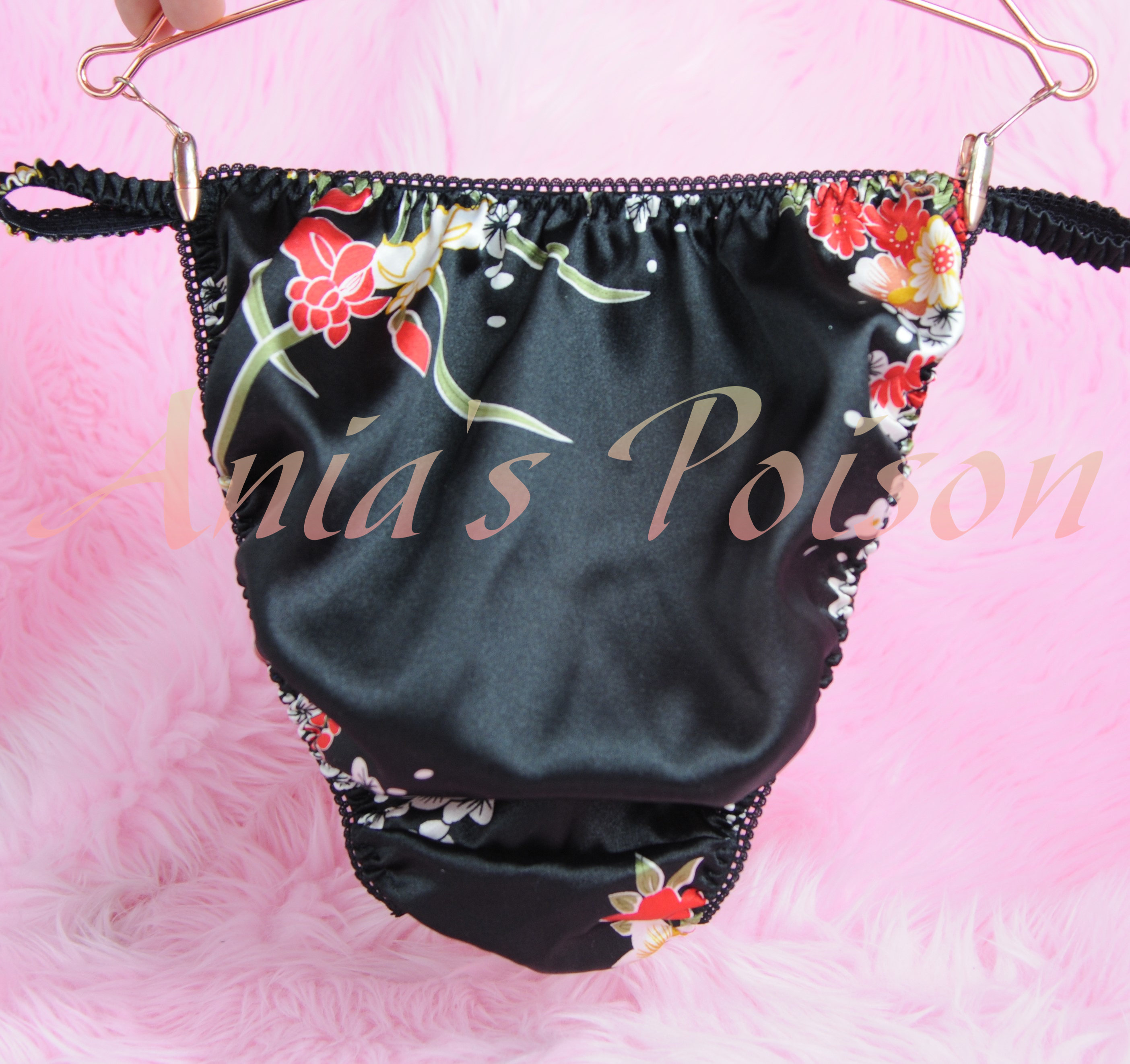 Ania's Poison MANties S - XXL Floral kimono Prints Super Rare 100% polyester string bikini sissy mens underwear panties