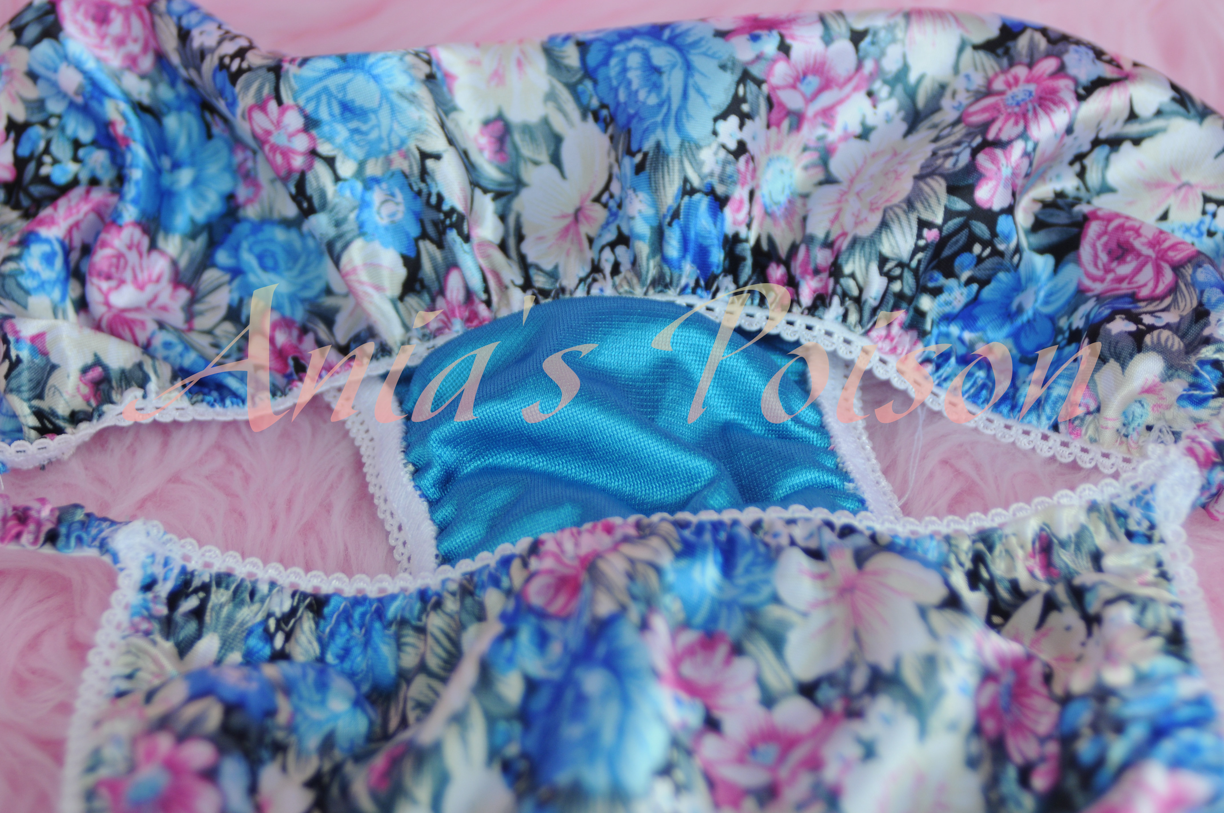Ania's Poison MANties S - XXL Floral pastel Spring Prints Rare 100% polyester string bikini sissy mens underwear panties