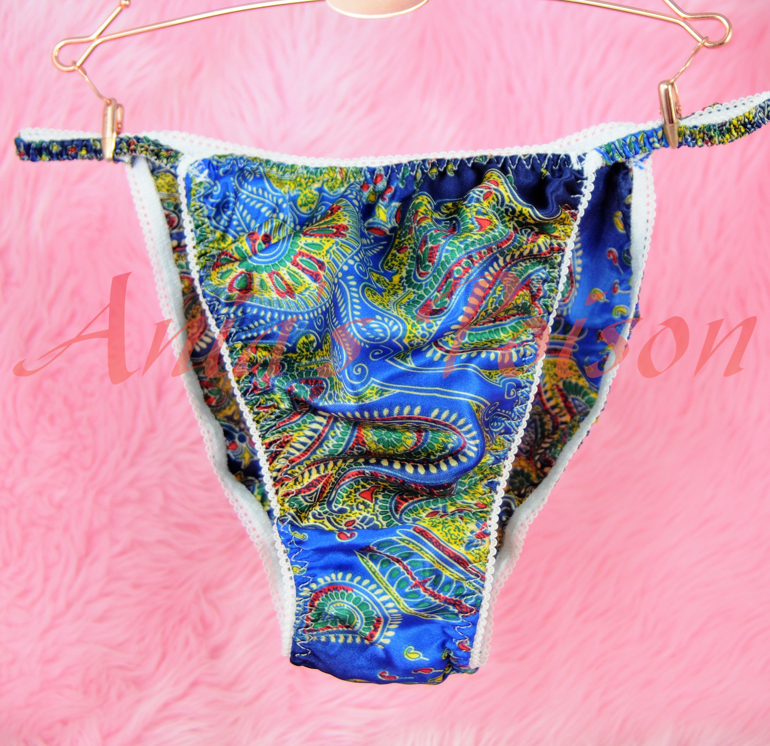 Ania's Poison MANties S - XXL Floral Ethnic Prints Super Rare 100% polyester string bikini sissy mens underwear panties 00171