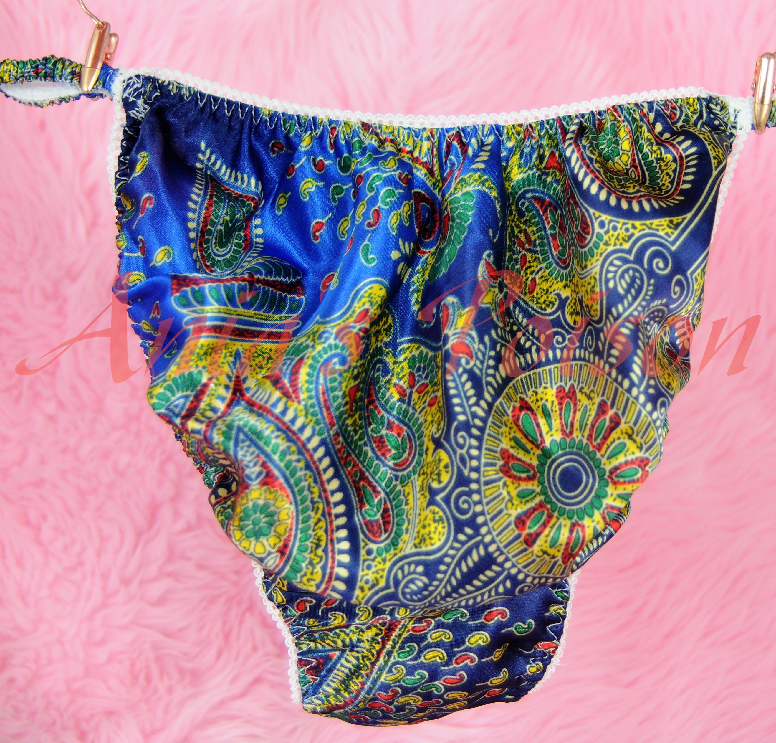 Ania's Poison MANties S - XXL Floral Ethnic Prints Super Rare 100% polyester string bikini sissy mens underwear panties