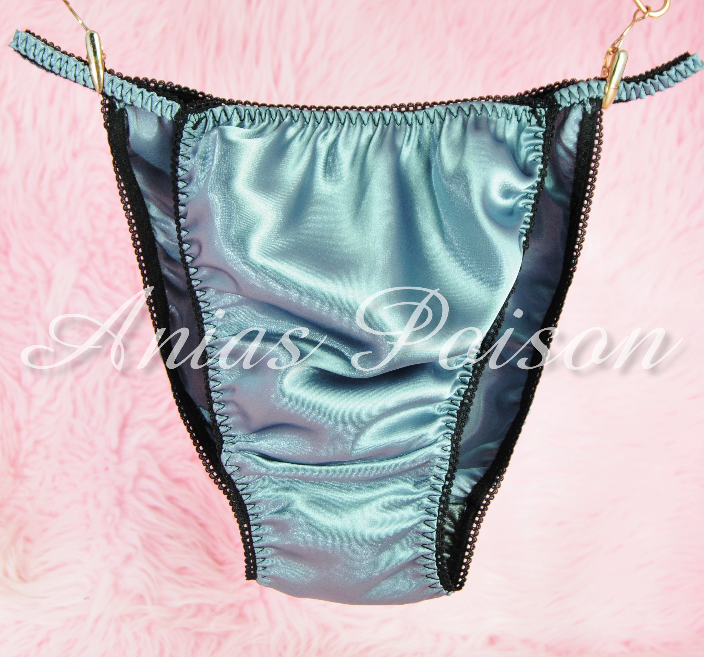 Ania's Poison MANties S - XXL shiny Rare 100% polyester string bikini sissy mens underwear panties