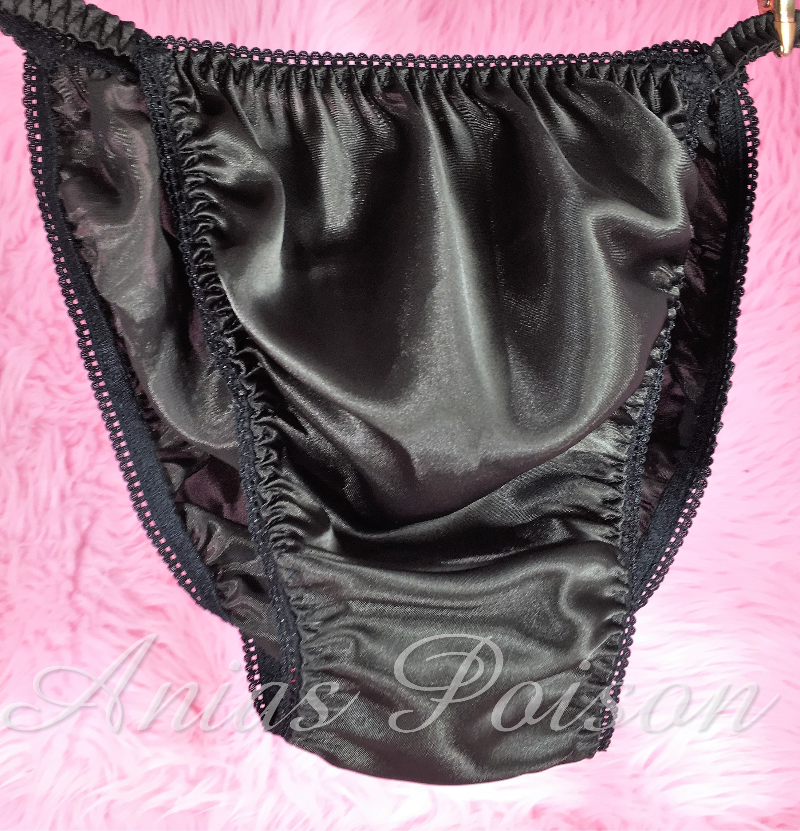 Ania's Poison MANties S - XXL shiny Rare 100% polyester string bikini sissy mens underwear panties