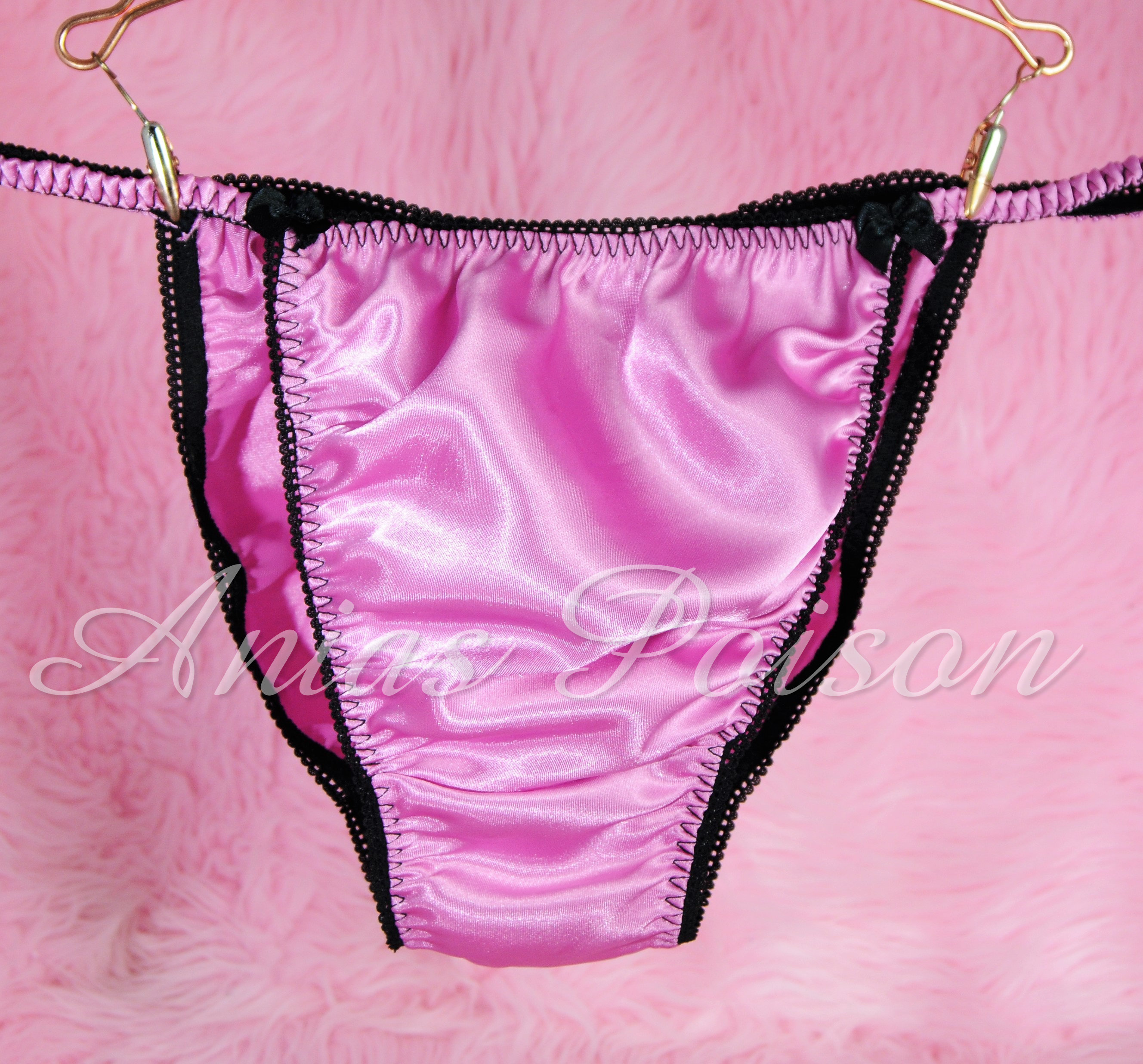 Ania's Poison MANties S - XXL shiny Rare 100% polyester string bikini sissy mens underwear panties