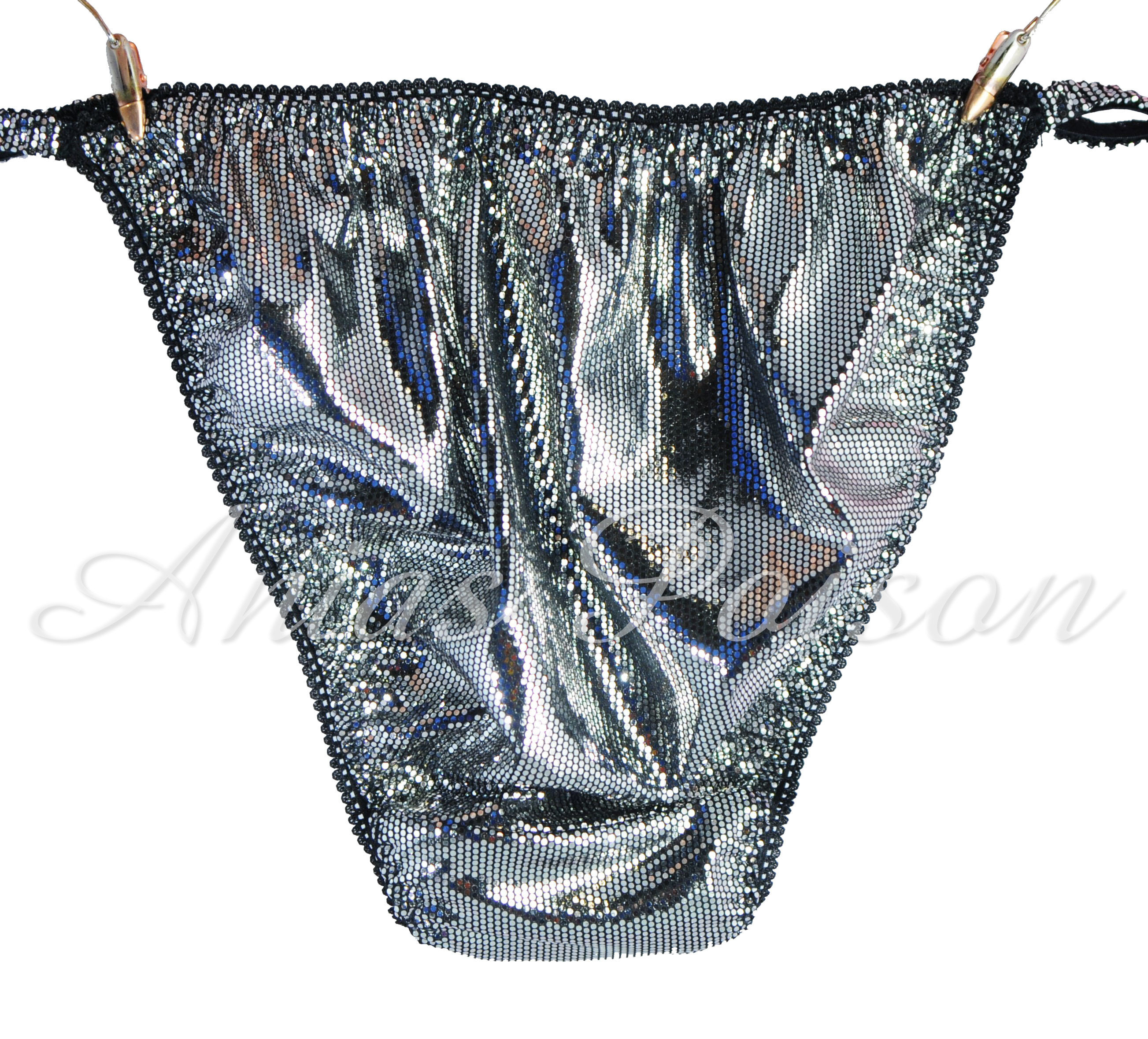 NEW YEARS Holiday Edition Super Sparkle Spandex Stretch 3 colors Sissy mens Panties
