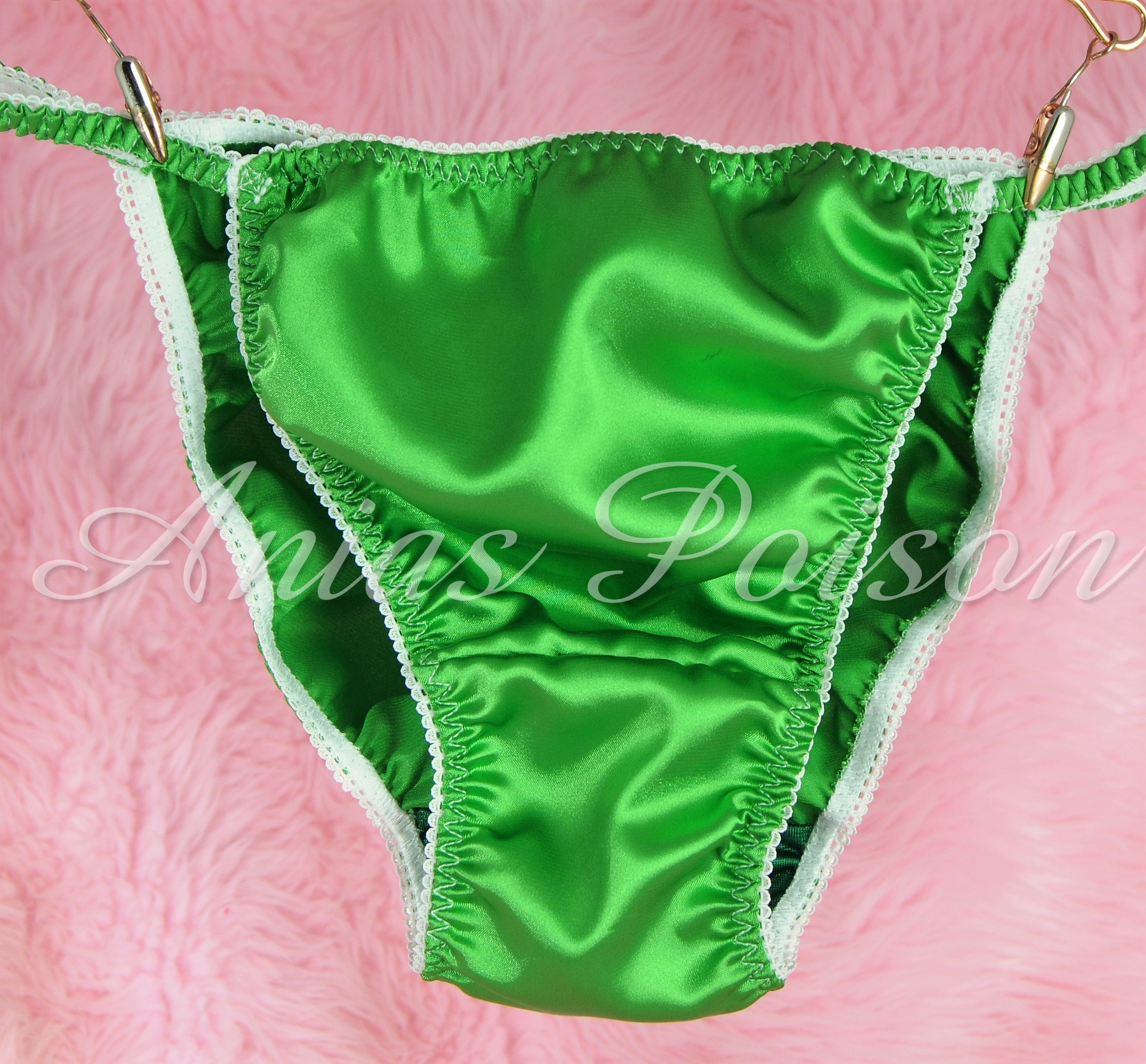 Ania's Poison MANties S - XXL shiny Rare 100% polyester string bikini sissy mens underwear panties