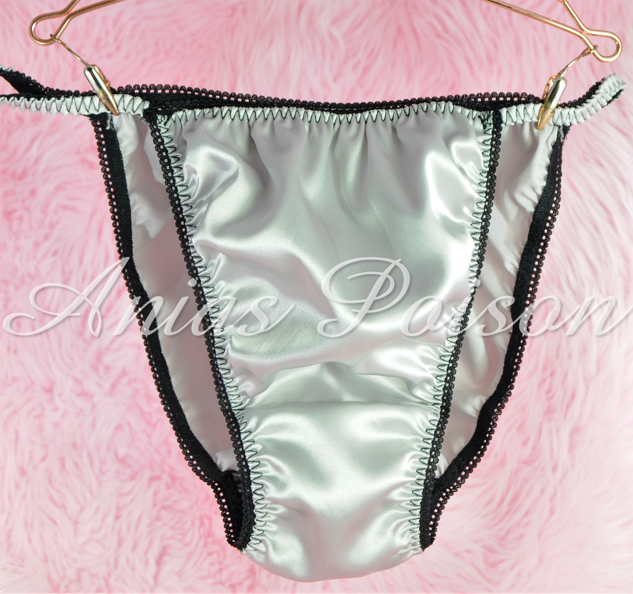 Ania's Poison MANties S - XXL shiny Rare 100% polyester string bikini sissy mens underwear panties