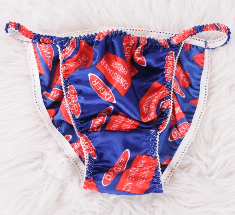 Exclusive Ania's Poison MANties Silky Smooth, DANGER Contents under pressure Red White Blue string bikini panties Joe Boxer Inpired for Sissy MEN! Exclusive Ania's Poison MANties Silky Smooth, DANGER Contents under pressure Red White Blue string bikini panties Joe Boxer Inpired for Sissy MEN!