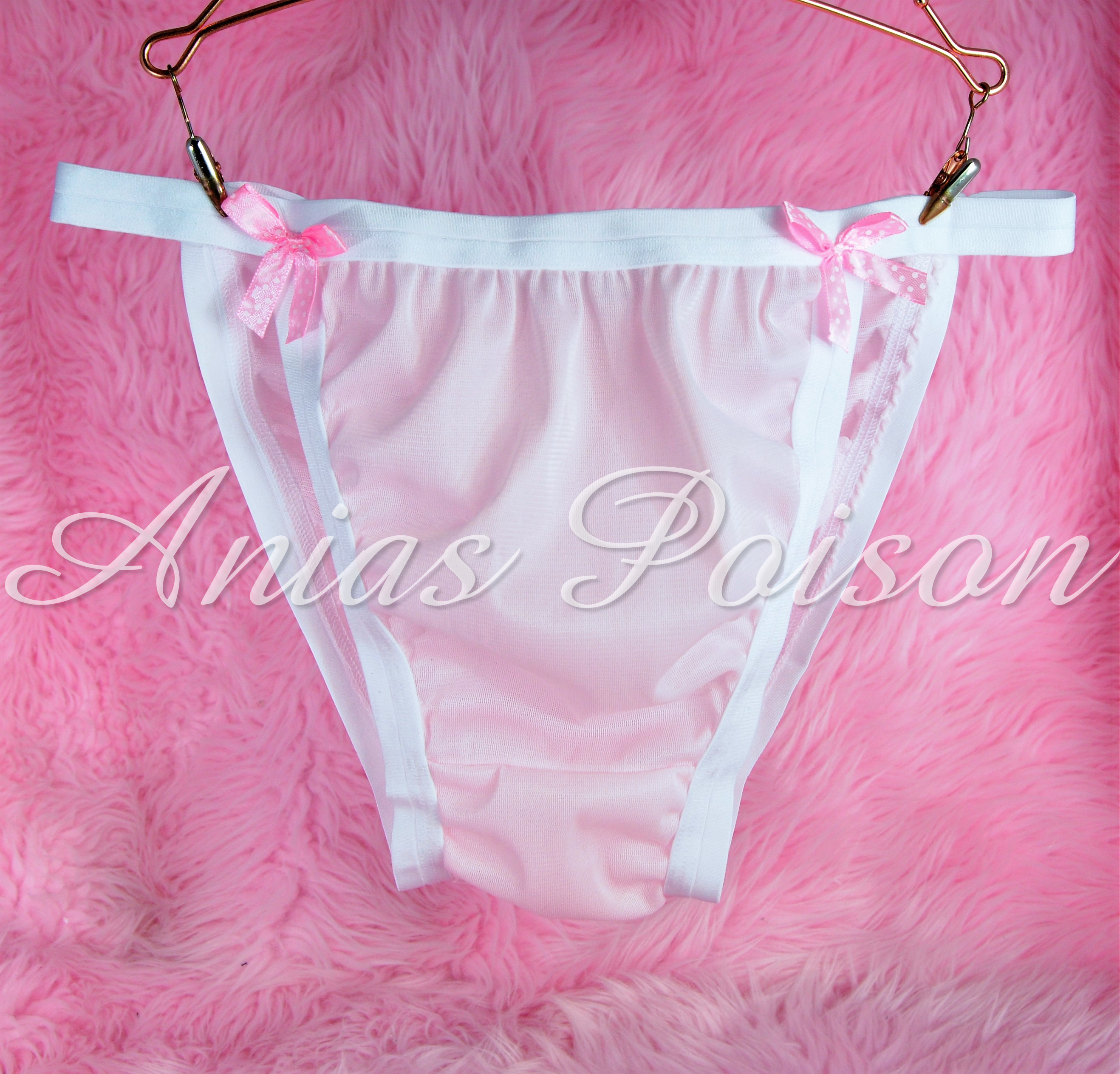 NEW COLORS ADDED!!! Ania's Poison MANties Rare Vintage Style string bikini soft ALL NYLON TRICOT Sissy panties for men S - XXL
