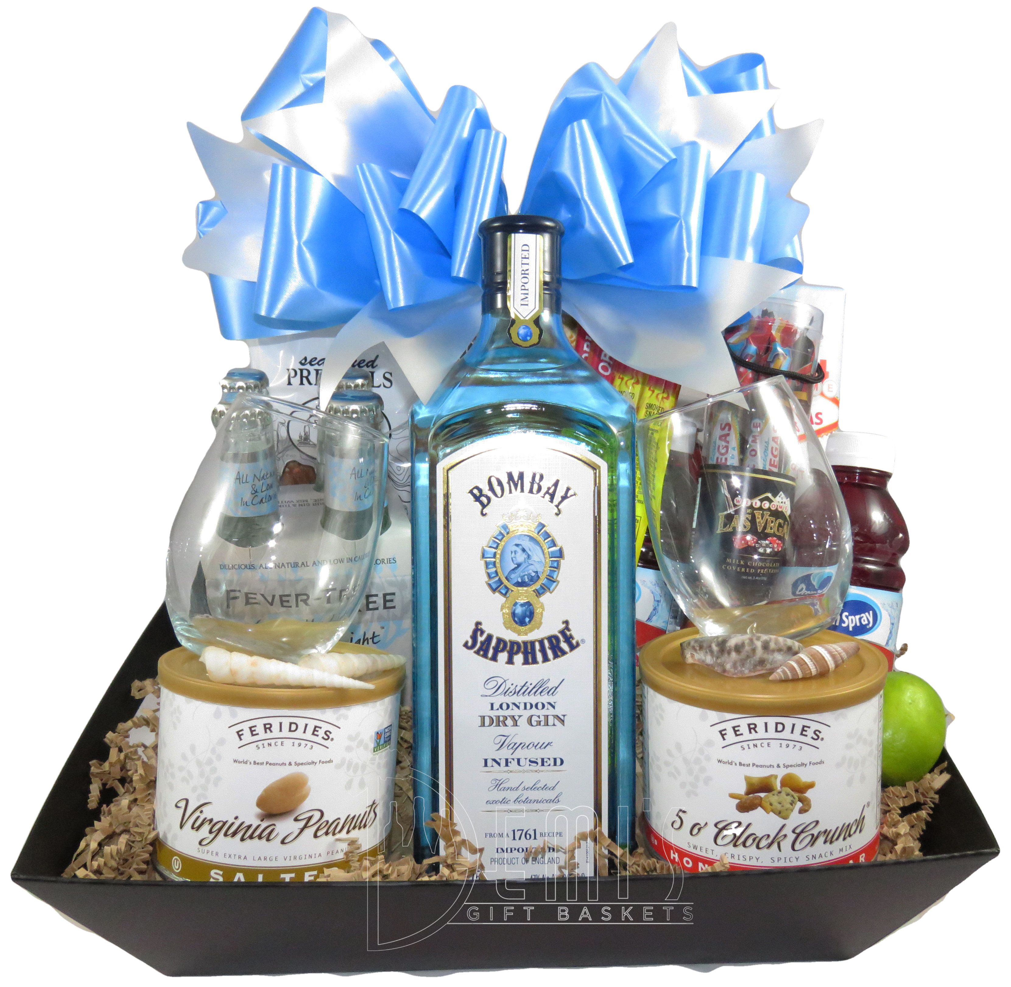 Bombay Sapphire Dry Gin basket AA-0001