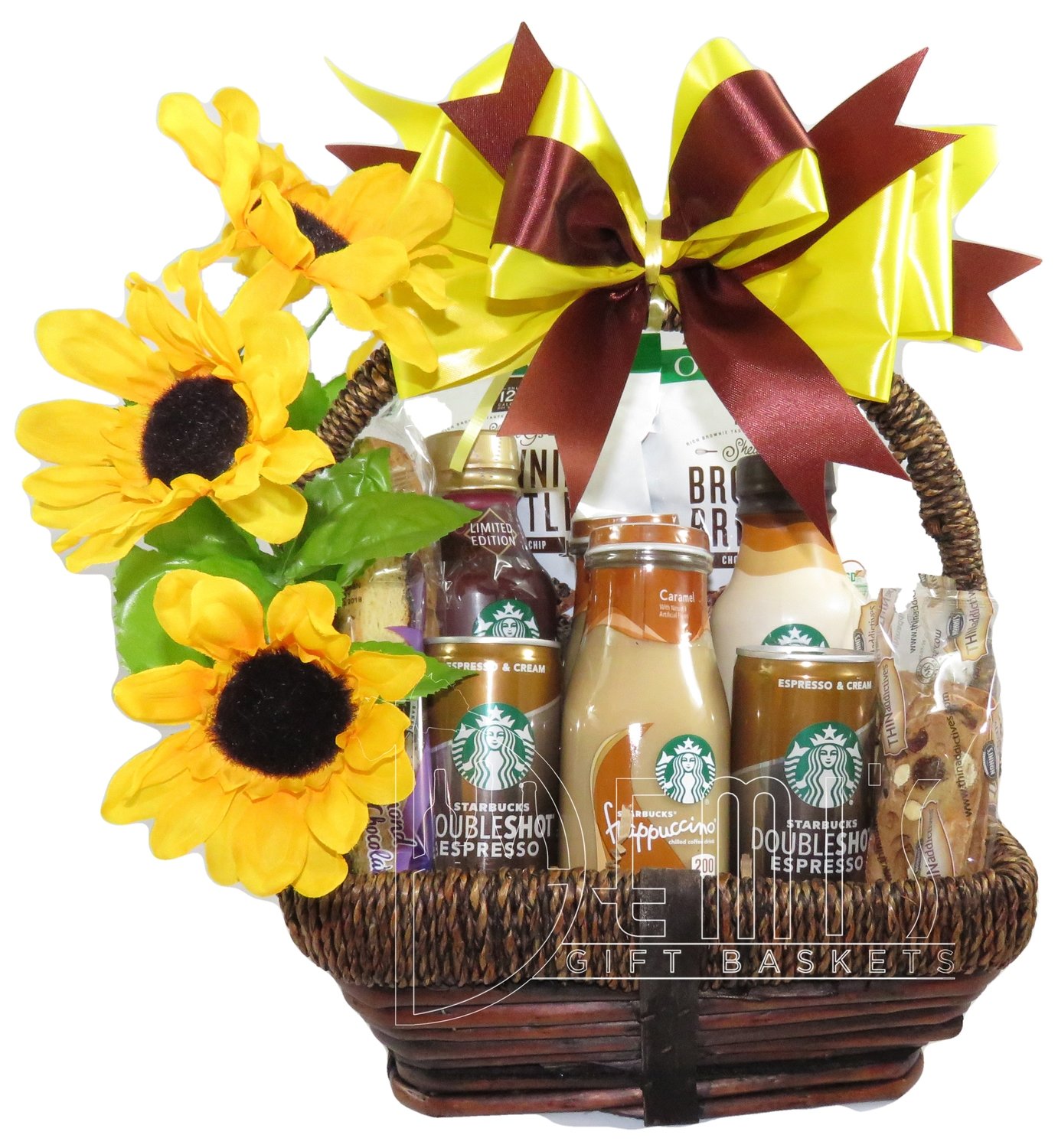 LV: Starbucks Coffee Snack Gift Basket for Two LV: Starbucks Coffee Snack Gift Basket for Two