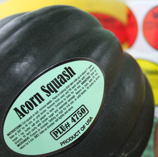 acorn squash nutrition label