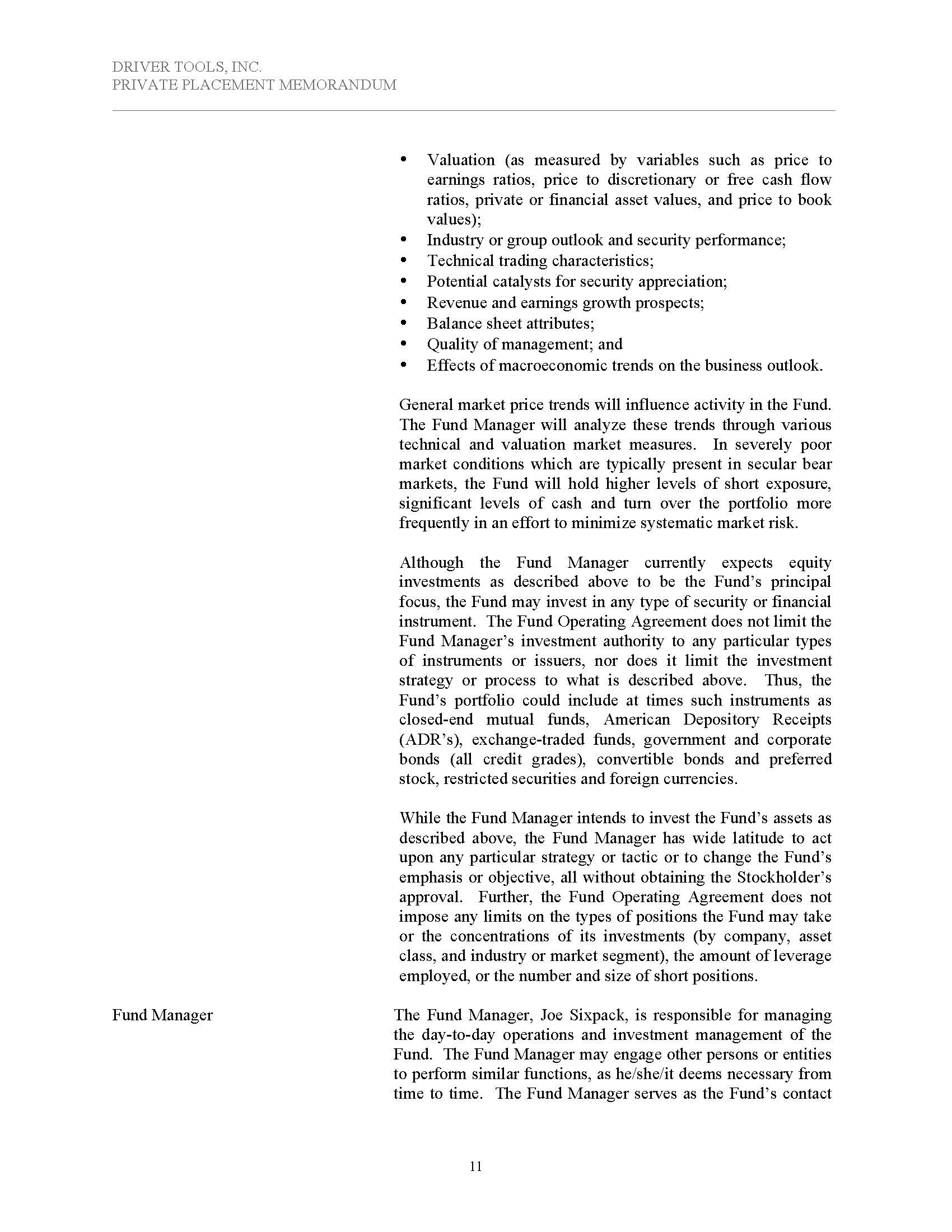 Rule 506(c) Corporate Hedge Fund