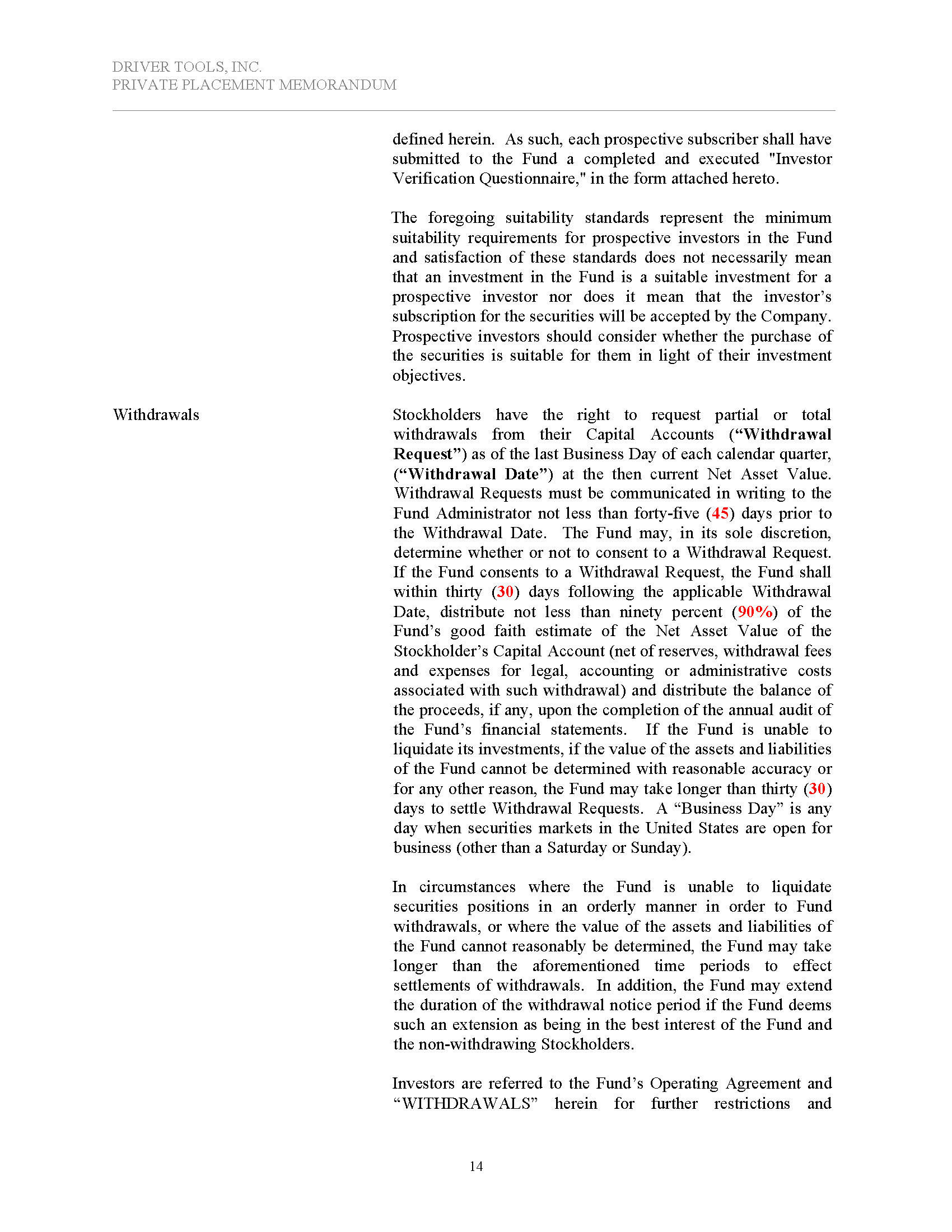 Rule 506(c) Corporate Hedge Fund