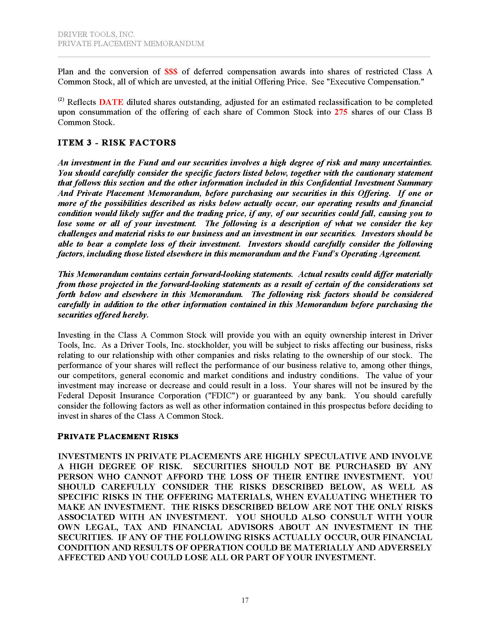 Rule 506(c) Corporate Hedge Fund