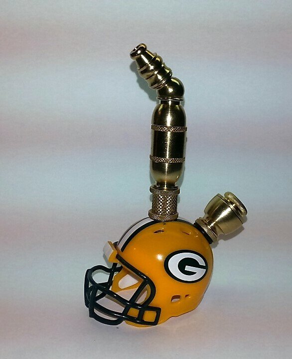 GREEN BAY PACKERS NFL Pocket Mini Football Helmet Pipe Nickel