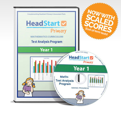 Test Analysis Program Year 1 CD-ROM - Complementing HeadStart Primary's Maths Tests (Content Domain AND End of Term)