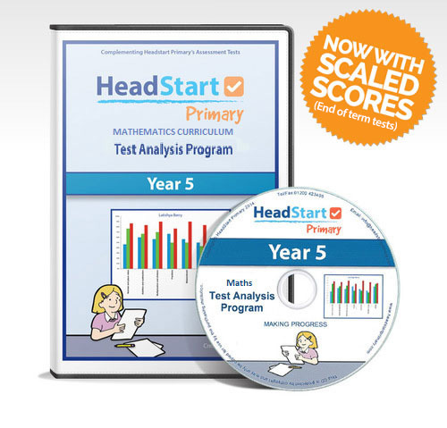 Test Analysis Program Year 5 CD-ROM - Complementing HeadStart Primary's Maths Tests (Content Domain AND End of Term)