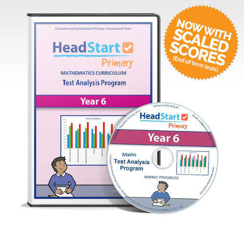 Test Analysis Program Year 6 CD-ROM - Complementing HeadStart Primary's Maths Tests (Content Domain AND End of Term)