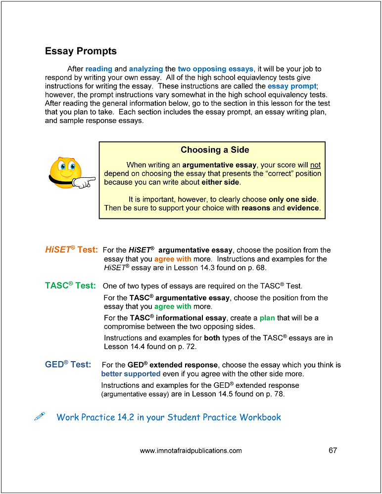 HSE Writing Test Preparation: GED® · HiSET® · TASC®