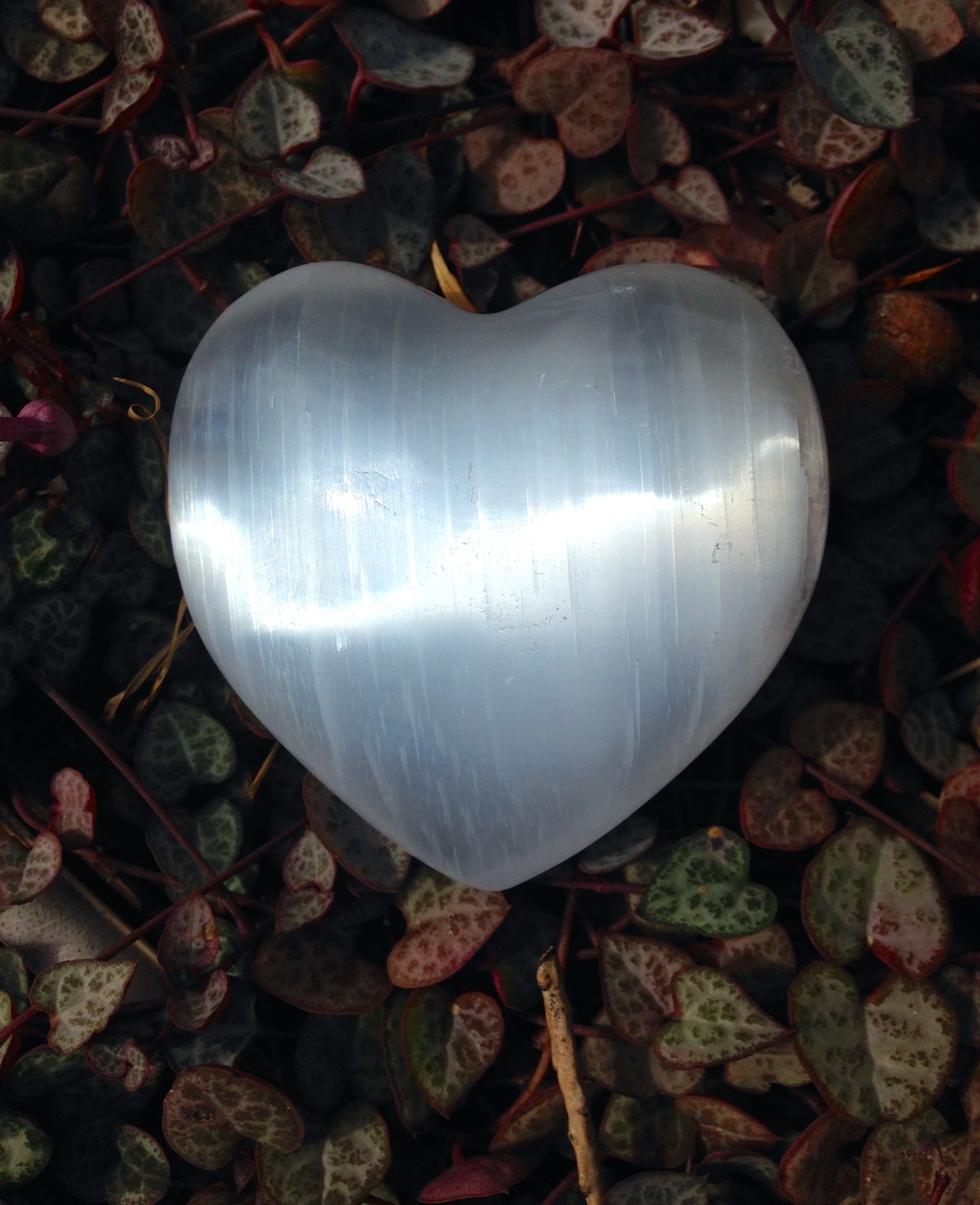 Selenite Heart - Large 00158