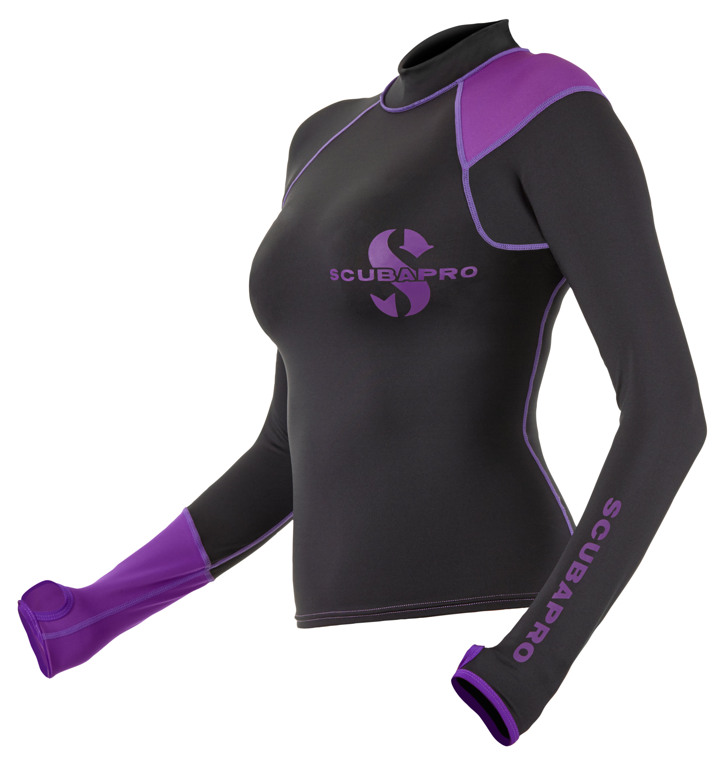Economy Black Rash Guard for Women, Long/Short Sleeve 63.671.X00 & 63.675.X00