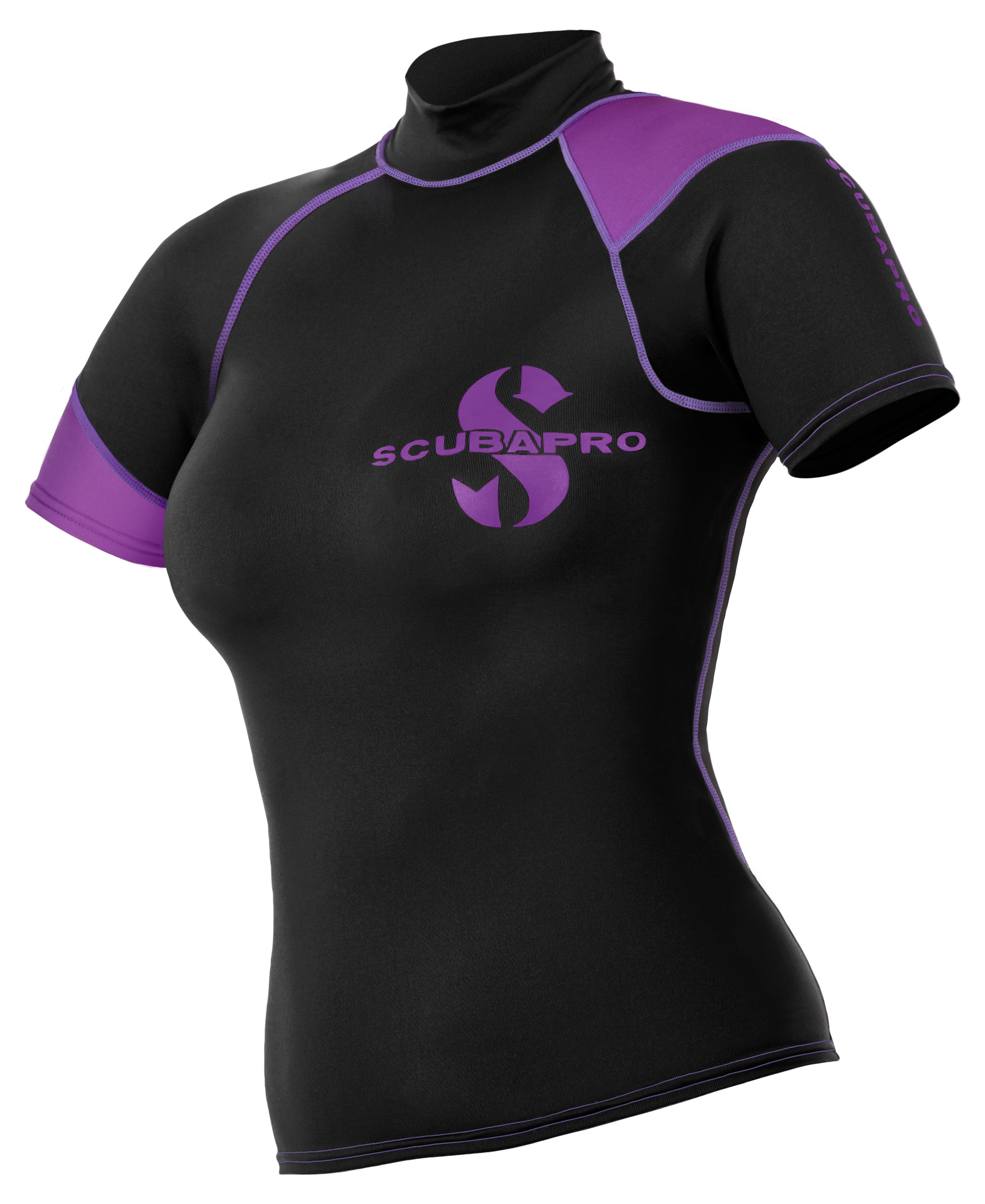 Economy Black Rash Guard for Women, Long/Short Sleeve