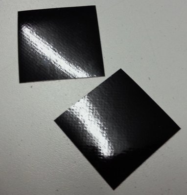 Reflective Black Helmet Squares Reflective Black Helmet Squares
