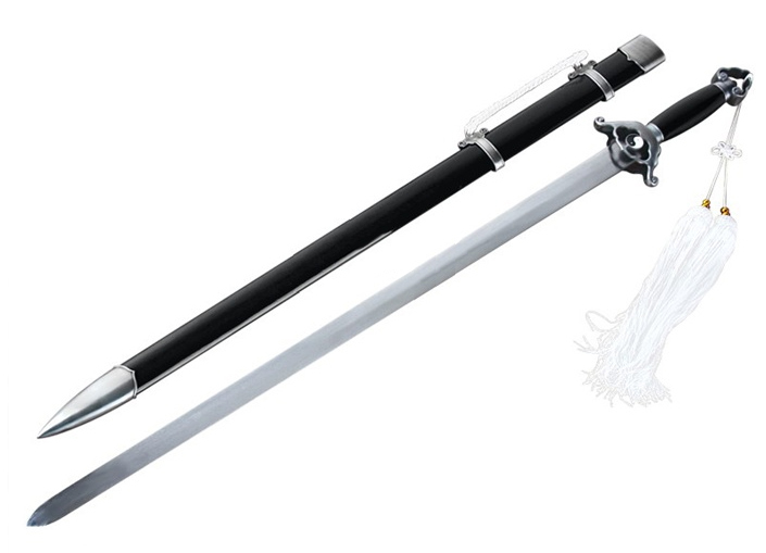 Espada de Tai Chi "Black Jian" con empuñadura de Yin Yang 00106