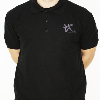 Playera Polo Negra