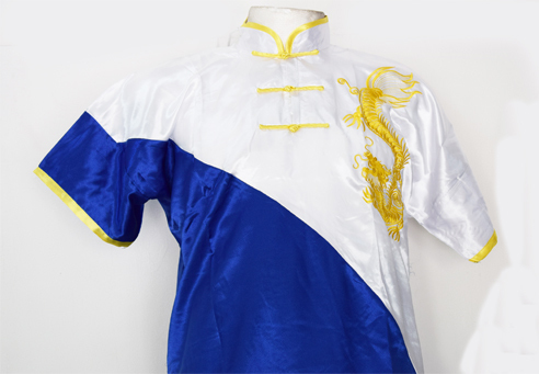 Uniforme de Wushu Chang Chuan Azul/Blanco 00190