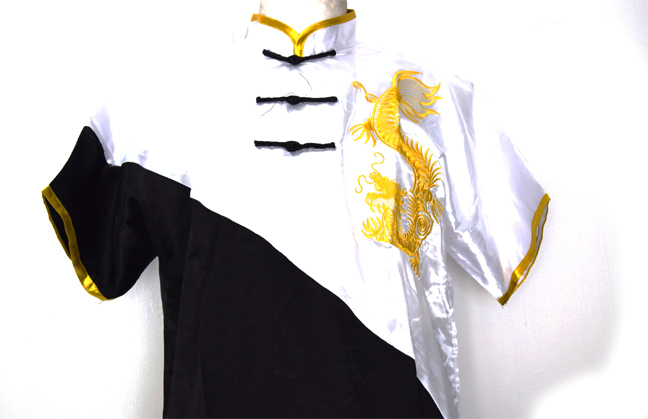 Uniforme de Wushu Chang Chuan Negro/Blanco 00191