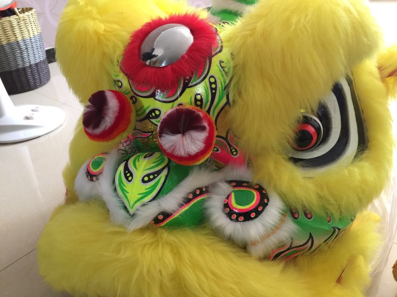 Leon Chino Danza de Leones hecho a mano de bambú