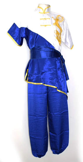 Uniforme de Wushu Chang Chuan Azul/Blanco