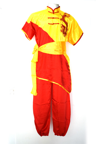 Uniforme de Wushu Chang Chuan Rojo/Amarillo