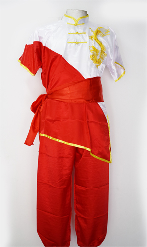 Uniforme de Wushu Chang Chuan Rojo/Blanco
