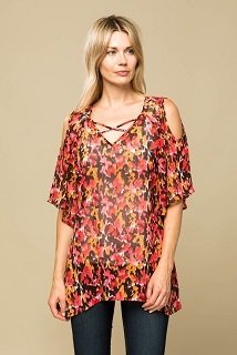 Cold Shoulder Top 0000222