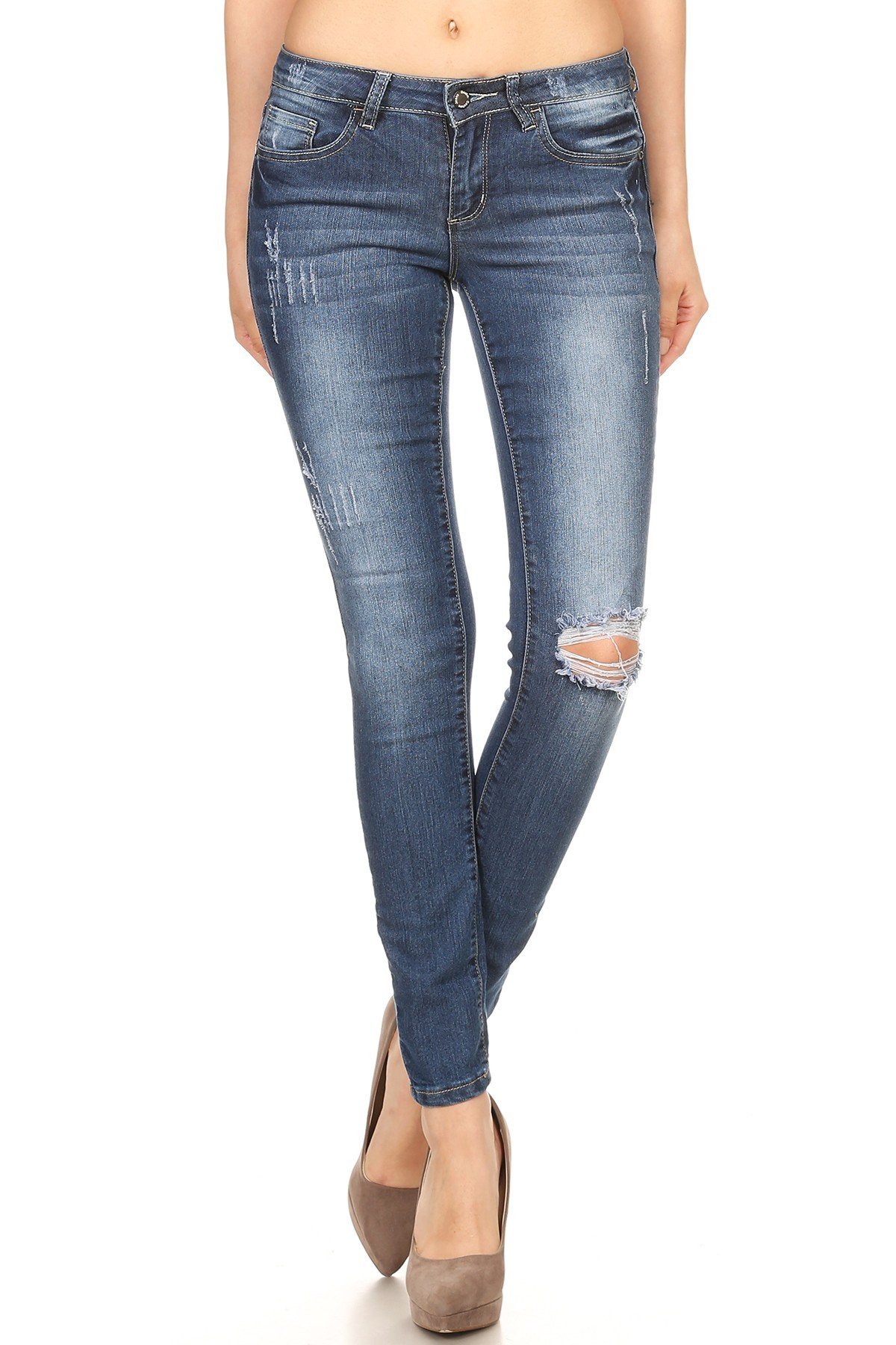 Denim Couture Destroyed Knee Jean 001122