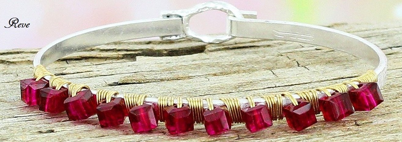 Fuchsia Crystal Bangle Fuchsia Crystal Bangle
