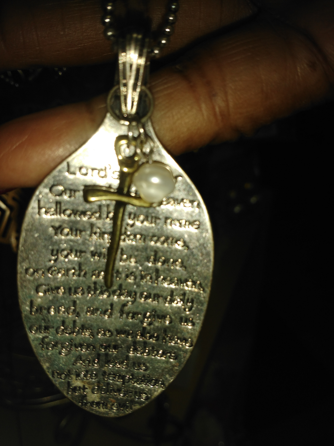 Lord's Prayer Spoon Necklace Lord's Prayer Spoon Necklace