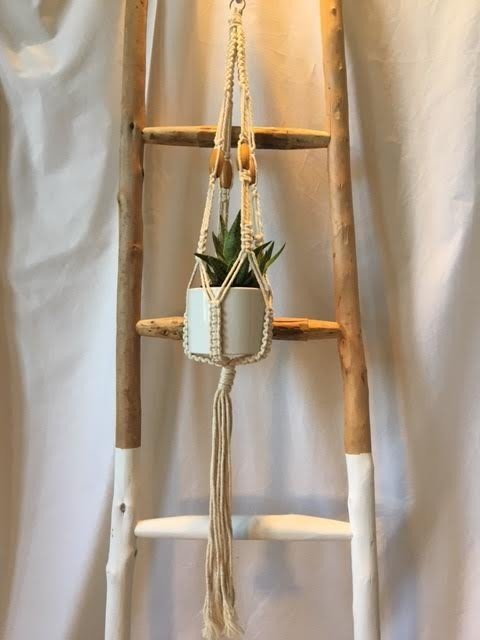 Single Pot Macrame Hanger SPMH011