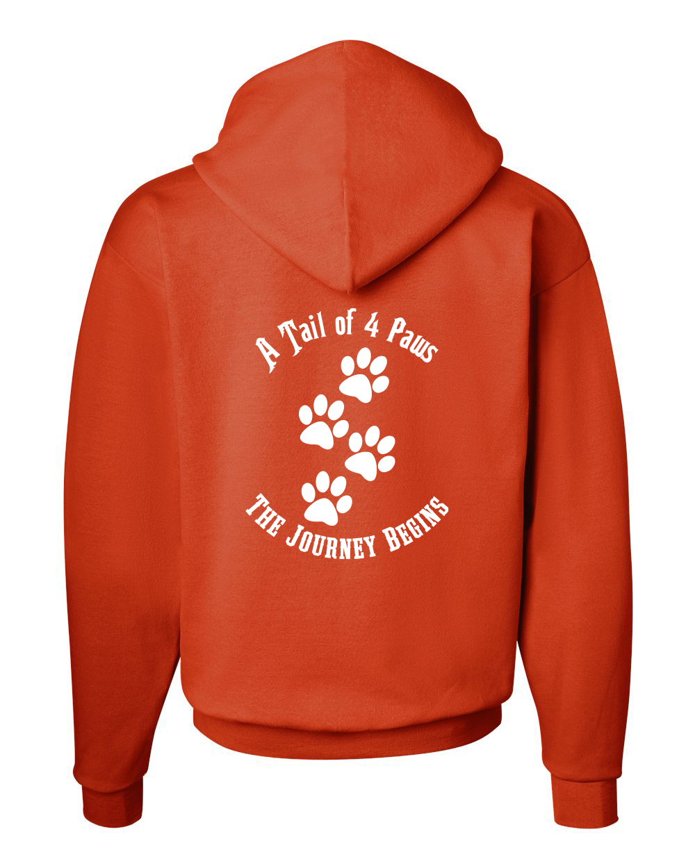 Orange Back Hoodie